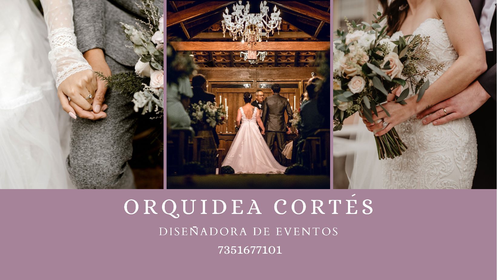 Collage de boda elegante de Orquídea Cortés Planner